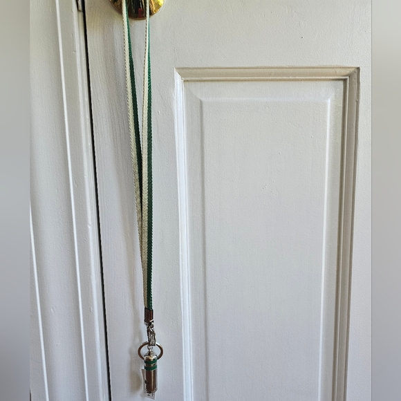 Coach Other - COACH 3D Whistle Solid Silver Nickel Keychain Key Ring FOB with Lanyard. NEW